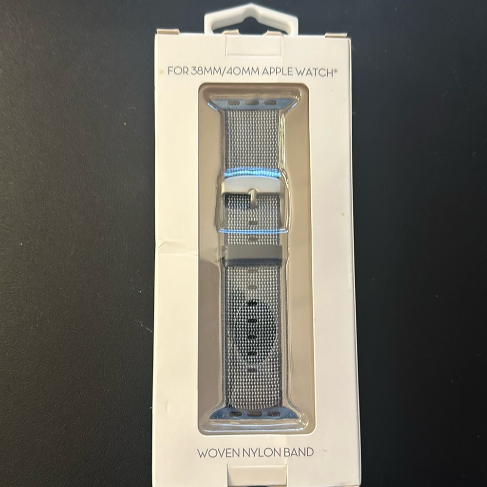 WITHit Blue Woven Nylon Band for 38mm 40mm Apple Watch NBN19WA011